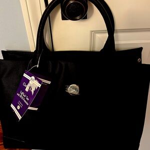 New with tags black Joy Mangano tote
